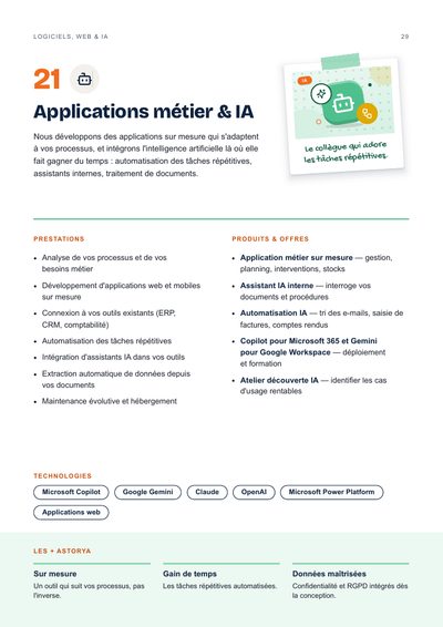 Page 29 - Applications métier et IA